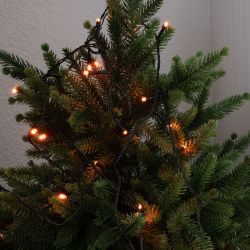 ULD-S2000-200-DGA AMBER IP20 Гирлянда светодиодная. 20м. 200 светодиодов. Янтарный свет. Провод зеленый. ТМ Uniel