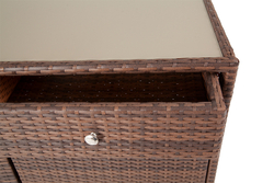 "Мальта" тумба плетеная из искусственного ротанга, цвет коричневый