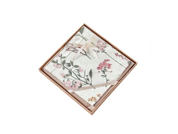 Простынь с наволочками в сатине 1996 ASABELLA Италия.