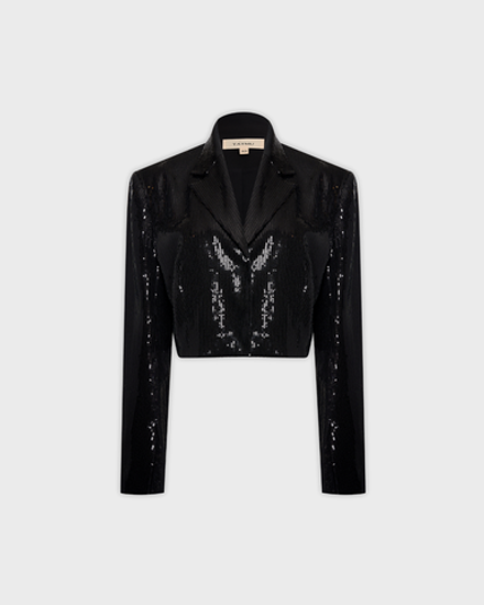 Жакет укороченный из пайеток