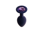 Анальная пробка с кристаллом Gamma-S (Цвет: фиолетовый)