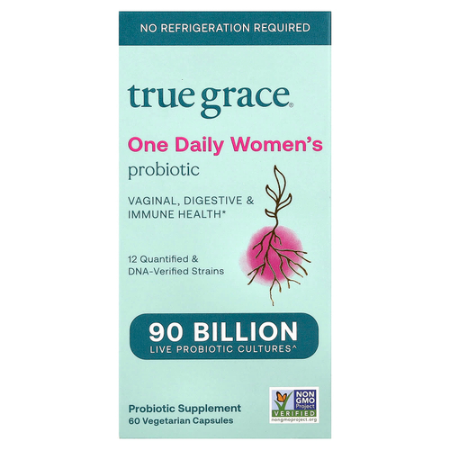 True Grace, One Daily Women's Probiotic, 90 Billion, 60 Vegetarian Capsules