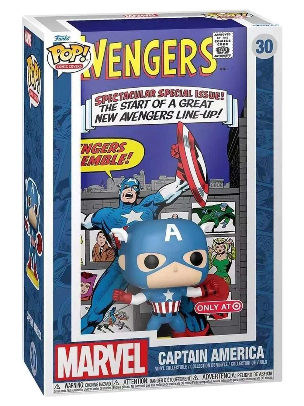 Фигурка Funko POP! Comic Covers Marvel Avengers #16 Captain America (Exc) (30) 74134