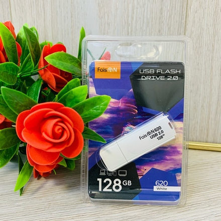 USB Флешка 128GB Faison 620, USB 2.0, белая