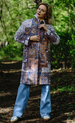 Пальто "Ирландская легенда", по мотивам Келлской книги