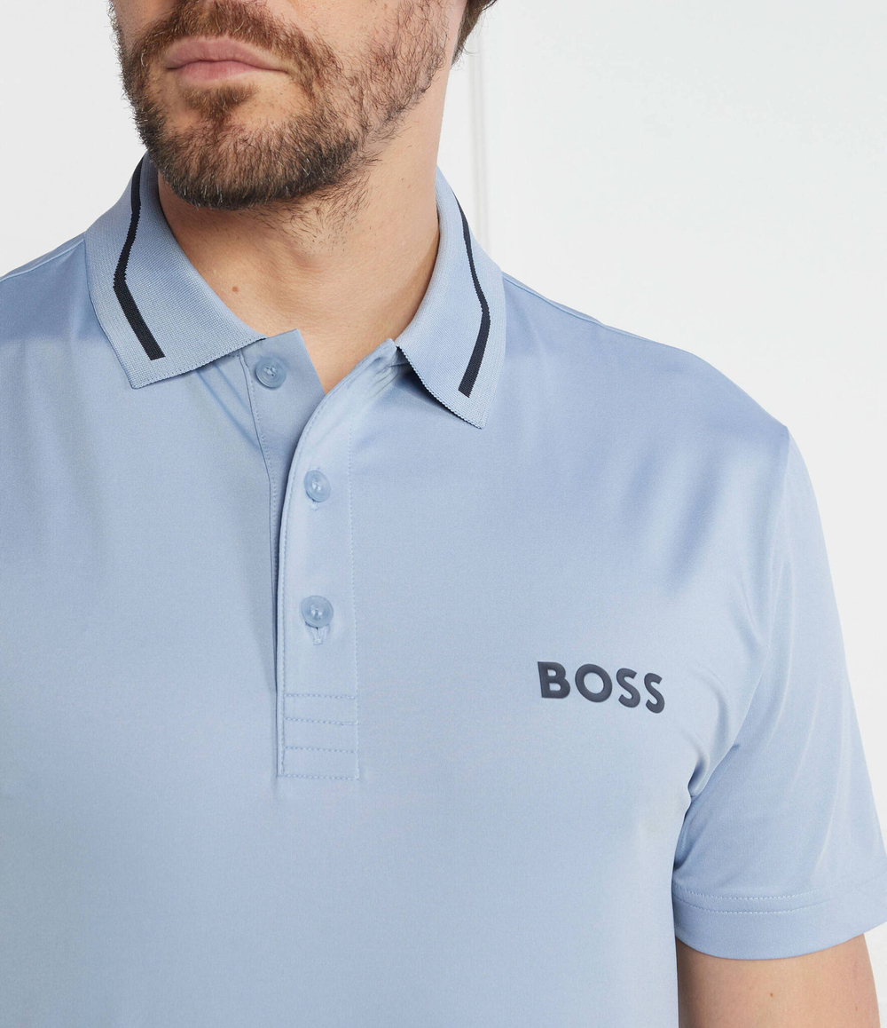 Поло Paddytech BOSS GREEN - голубой(50504667)