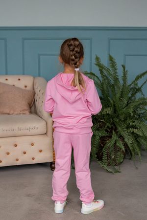 Костюм с брюками для девочки КТ0059 Розовый