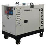 Электростанция дизельная с воздушным охлаждением HYUNDAI DHY 16000SE-3 в кожухе