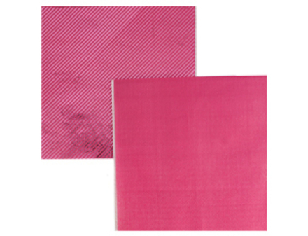 Салфетки фольгированные, Розовый, 33 см, 6 шт.