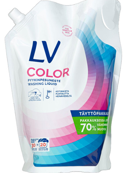 Гель, жидкое средство для стирки LV Color 1500 мл, без отдушек