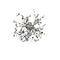 Настенный светильник Crystal Lux GARDEN AP-PL3 D400 CHROME