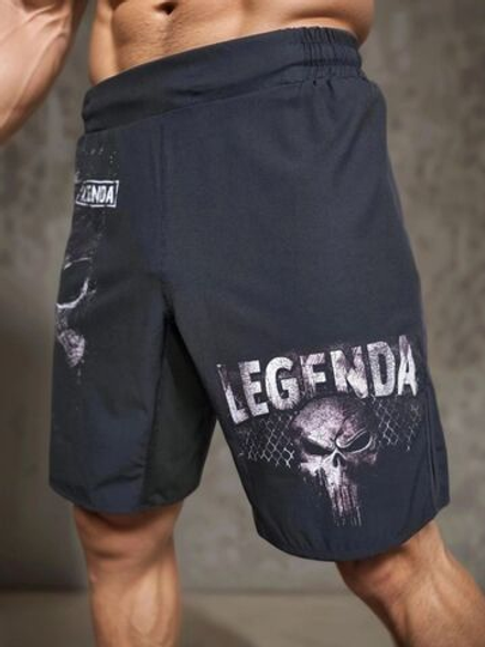 Шорты LEGENDA Череп Каратель черные