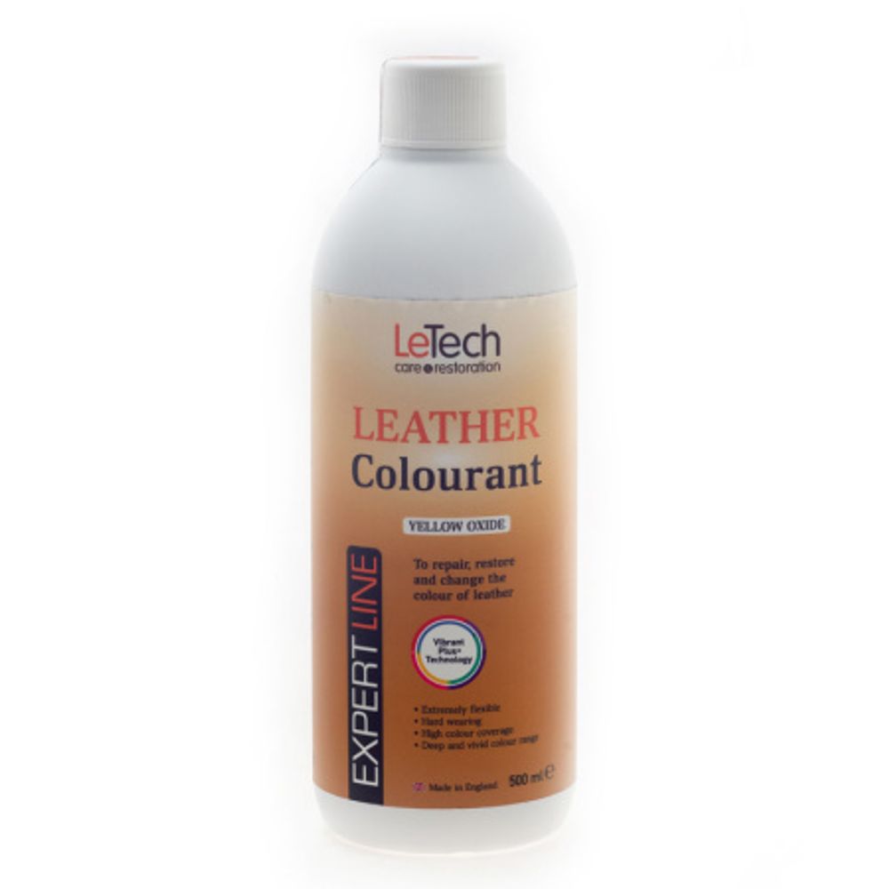 LeTech Expert Line Краска для кожи (Leather Colourant) Yellow Oxide, 500мл