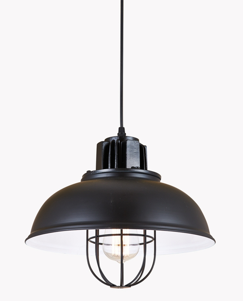 DLC-V304 E27 BLACK Светильник декоративный подвесной ТМ Fametto, серия Vintage. Без лампы. Материал металл, цвет черный. d-330мм, h-1000мм.