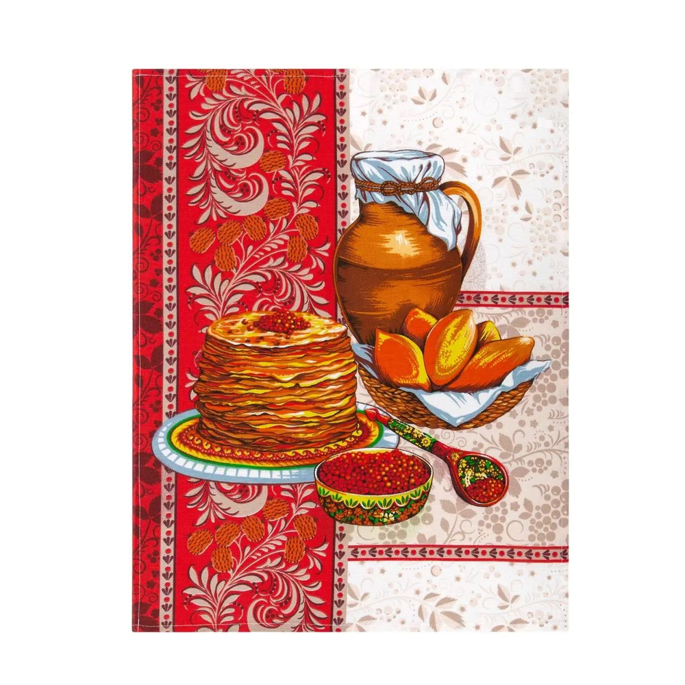 Набор кухонных полотенец, 3 шт , 45х60 см , рогожка