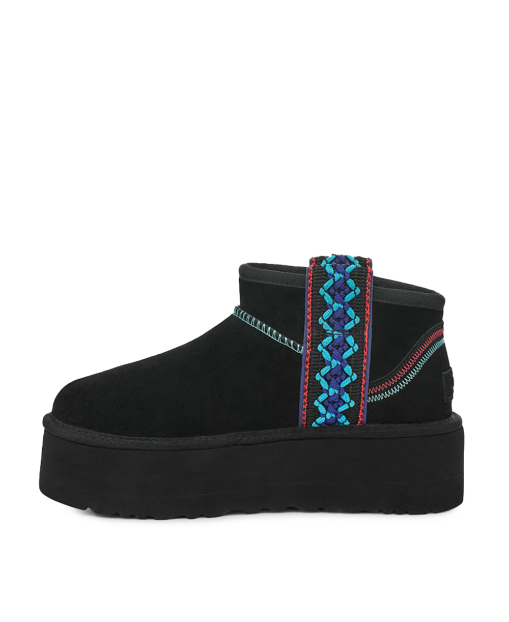 UGG ULTRA MINI BRAID PLATFORM-Black