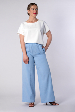 Брюки женские 4323ВП, голубой #477Гол024323ВП