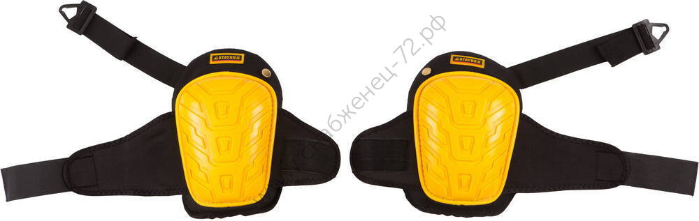 STAYER с гелевым наполнителем, с пластиковой накладкой, защитные наколенники (11198)