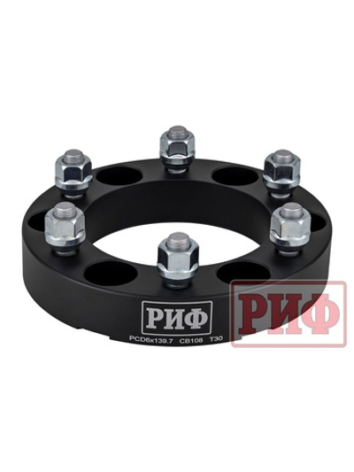 Проставки колёсные РИФ 6x139,7, ЦО 108 мм, толщина 30 мм, 12x1,5 (2 шт.)