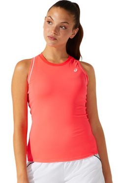 Женский топ теннисный Asics Court W Piping Tank - diva pink
