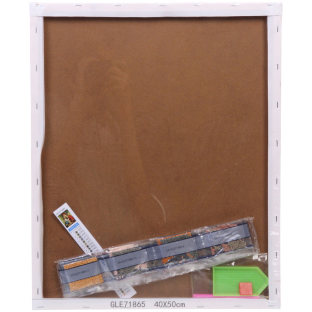 Алмазная мозаика на подрамнике с полным заполнением «МИР ЯРКИХ КРАСОК», икона, 40*50см