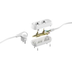 Удлинитель электрический ЭРА UDL-10-250-E Greenline 2 розетки с заземлением 5м ПВС 3x0.75мм2 | Бытовые удлинители