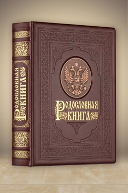 Родословная книга Гербовая (накладка Герб) в картонной коробке