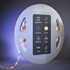 Светодиодная лента Ультра 12В 2835 4,8Вт/м 2700К 5м IP 20 201102 Led Strip 201102