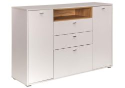 Комод Бэль 10.95 белый премиум / дуб золотой craft