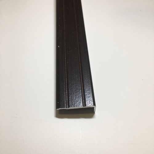 Порог-угол 24*10мм "Вега-Н" 1,5м Венге декор алюм.