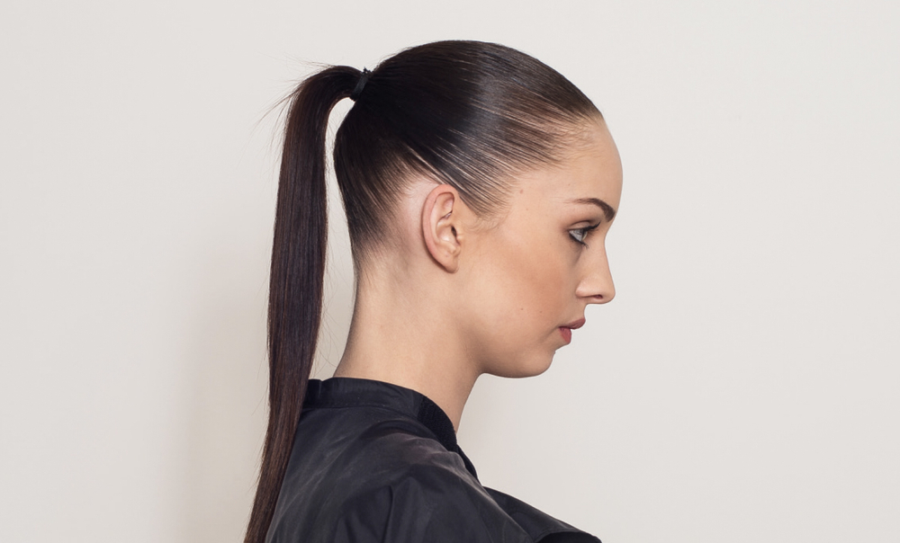 Balmain Hair Couture Хвост с цветным концом из искусственных волос 55 см Catwalk Ponytail Dip Dye