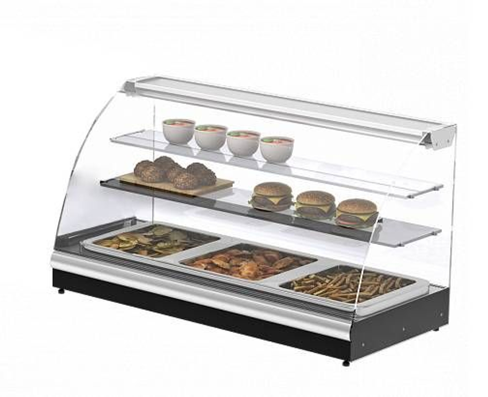 Витрина тепловая настольная Carboma А57 SH 1,2-1 (ВТ-1,2 Арго XL) (0430 нерж)