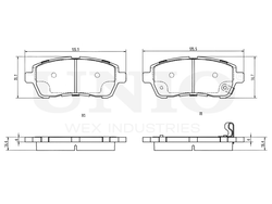Колодки тормозные диск. передние UNIO BRP-20059