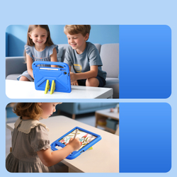 Детский чехол синего цвета на планшет Lenovo Tab K10 Gen 2 10.1 и Tab 10.1 Tablet (2025-) от Dux Ducis, серия Puff Series Case