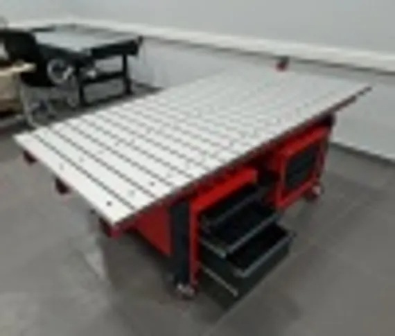 Сборочно-сварочный стол c выдвижными ящиками, СЛОТ-СТОЛ