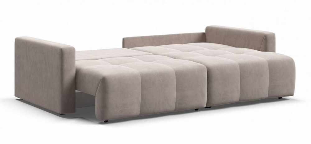 Диван Угловой Босс Тренд (Велюр Монолит латте)