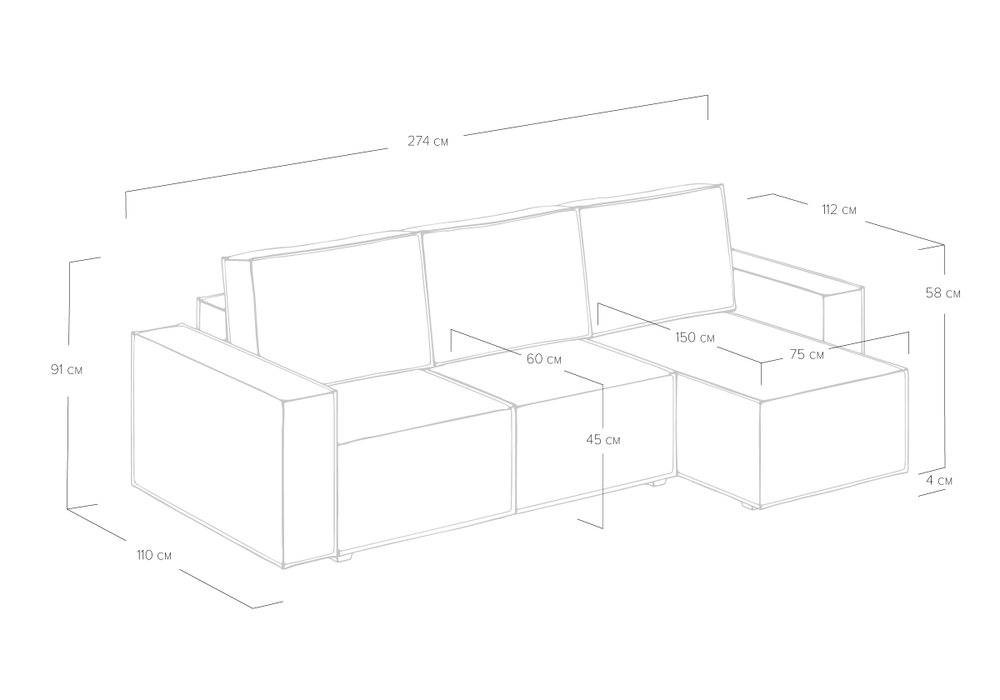 Диван Loft угловой