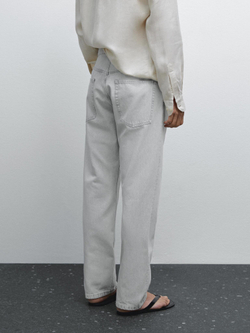 Massimo Dutti Джинсы свободного кроя, антрацитово-серый