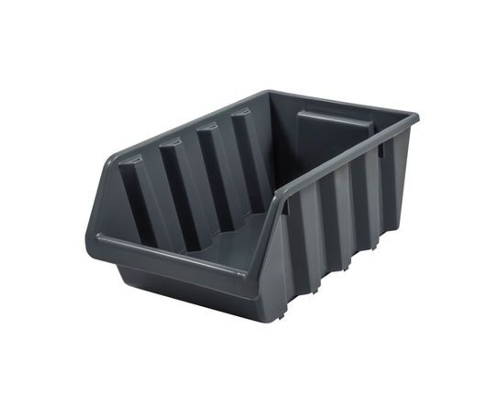 Лоток для метизов BLOCKER серия Master серо-свинцовый, штабелируемый, средний, 245х170х125