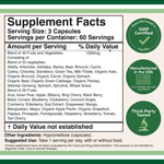 Double Wood Supplements - Daily Fruits and Veggies - 180 x 500 mg capsules
