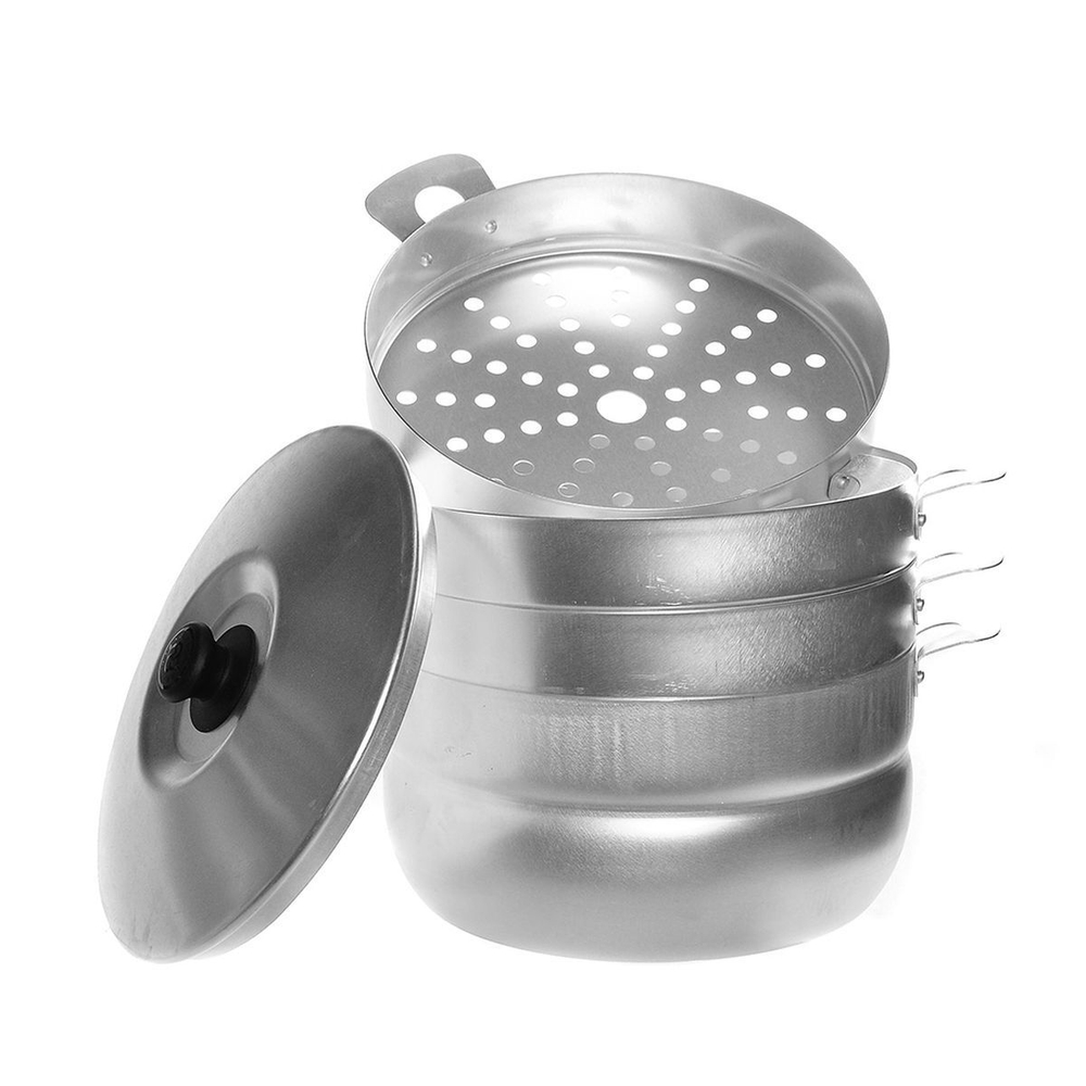 Мантоварка алюминий, 6 л, 3 секц, Калитва, крышка алюминий, 180 635