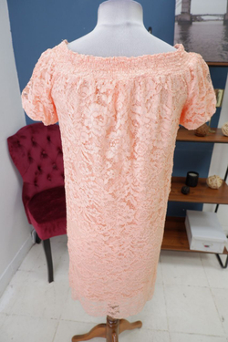 Платье AScool гипюровое персиковое 40 размер, новое