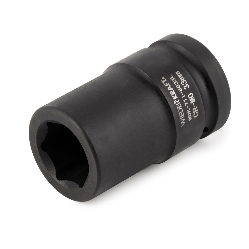 WDK-711-8033L Головка торцева ударная глубокая 1", 6 граней, 33 мм