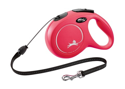 FLEXI Рулетка NEW CLASSIC M трос 8 м до 20 кг, красный