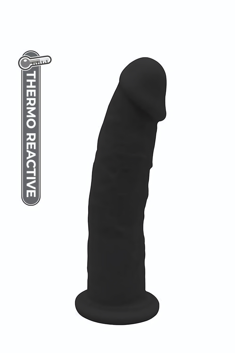Черный реалистичный фаллоимитатор DILDO 7.5INCH BLACK - 19 см. (Цвет: черный)