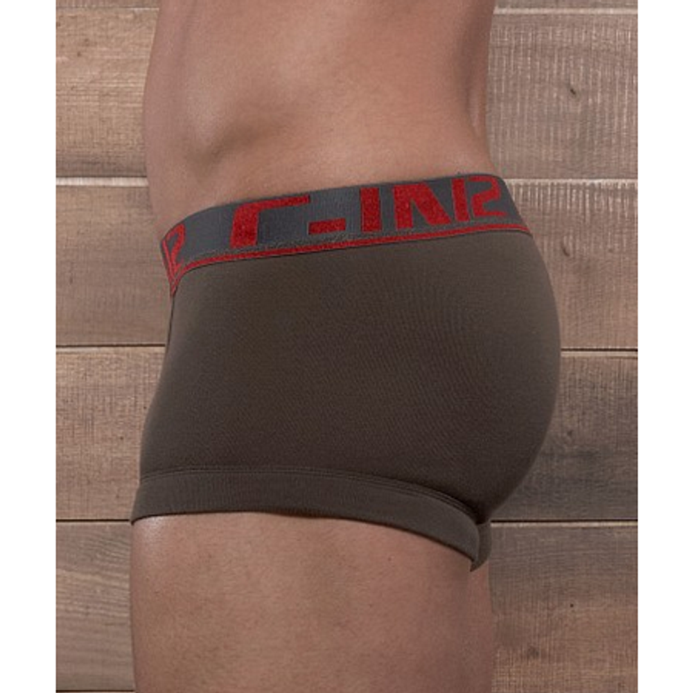 Мужские трусы боксеры коричневые "эспрессо" C-IN2 Pop Colors Low No Show Profile Boxer Espresso