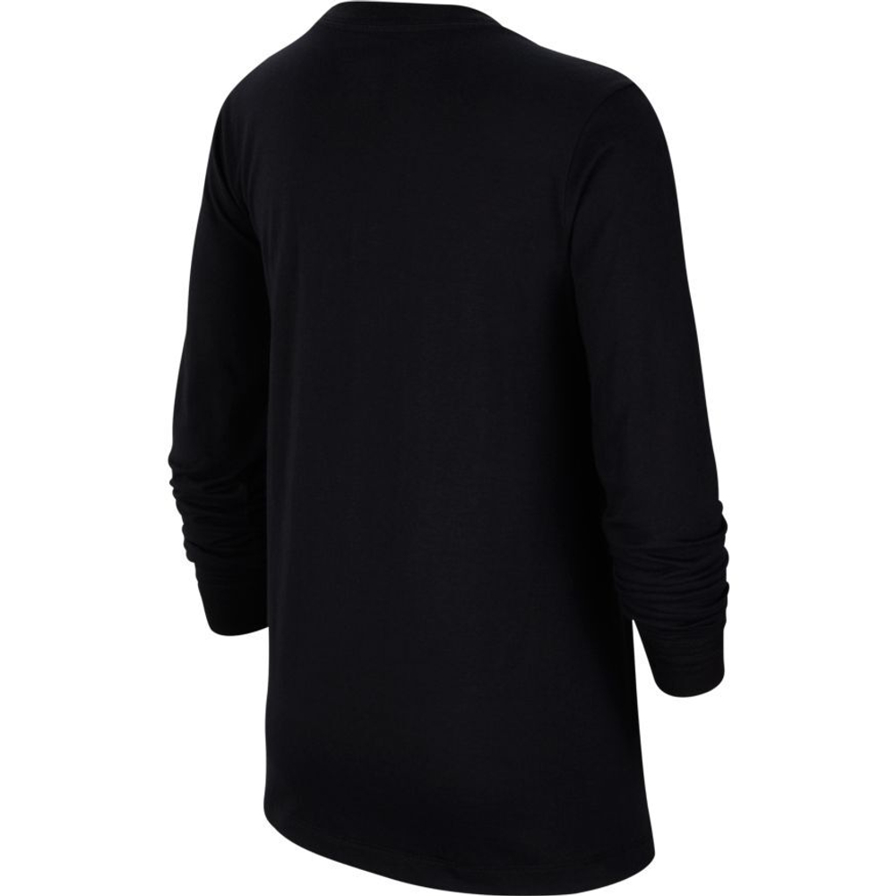 Футболка для мальчика теннисная Nike NSW Tee LS Embedded Futura B - black/white