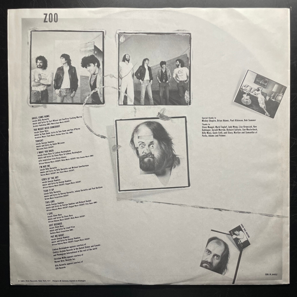 Mick Fleetwood's Zoo ‎– I'm Not Me (Германия 1983г.)