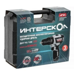Аккумуляторная дрель-шуруповерт Интерскол 12V 767.2.2.45