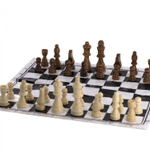 Шахматы, Alingar, размер доски 500*500 мм, коврик силикон, пакет с европодвесом